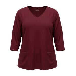 Jaanuu Womens 1X Career Office Minimalist Staple Modest Athleisure RN Scrub Top